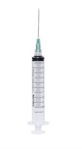 10CC SYRINGE WITH 21G NEEDLE DISPOSABLE