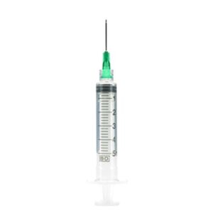 5CC DISPOSALBLE SYRINGES WITH 21G NEEDLE 100s