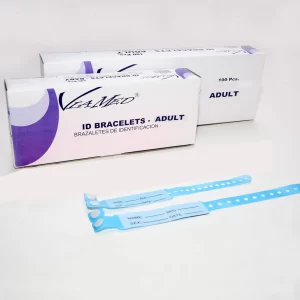 Identification Bands Adult (100s) blue hospital
