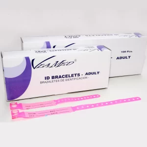 identification Bands Adult (100s) pink